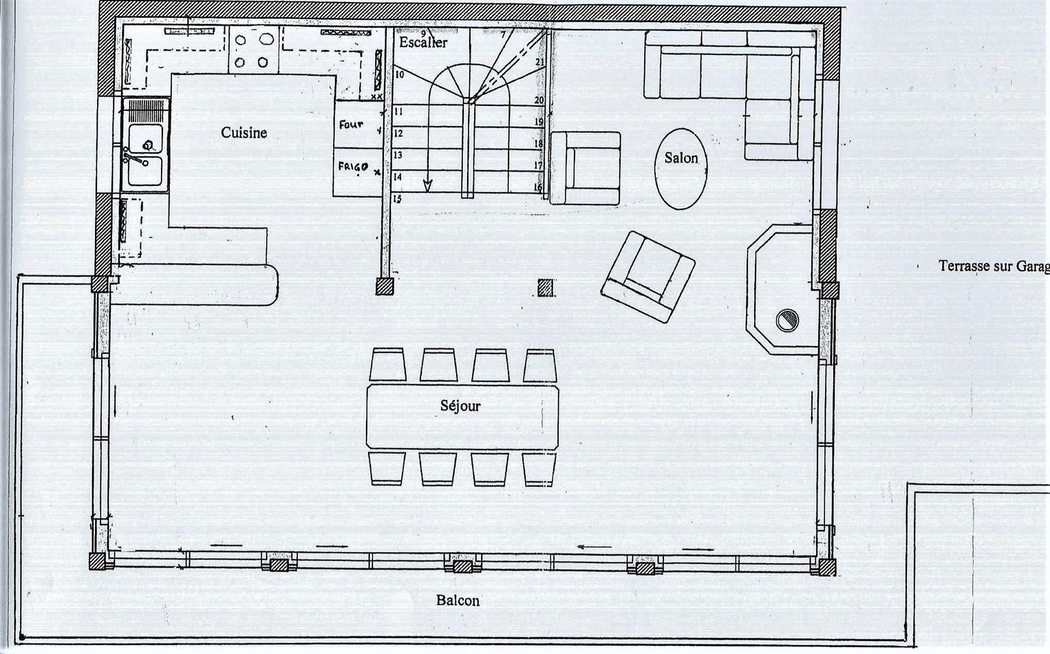 Middle floorpan of Chalet Chanterelle