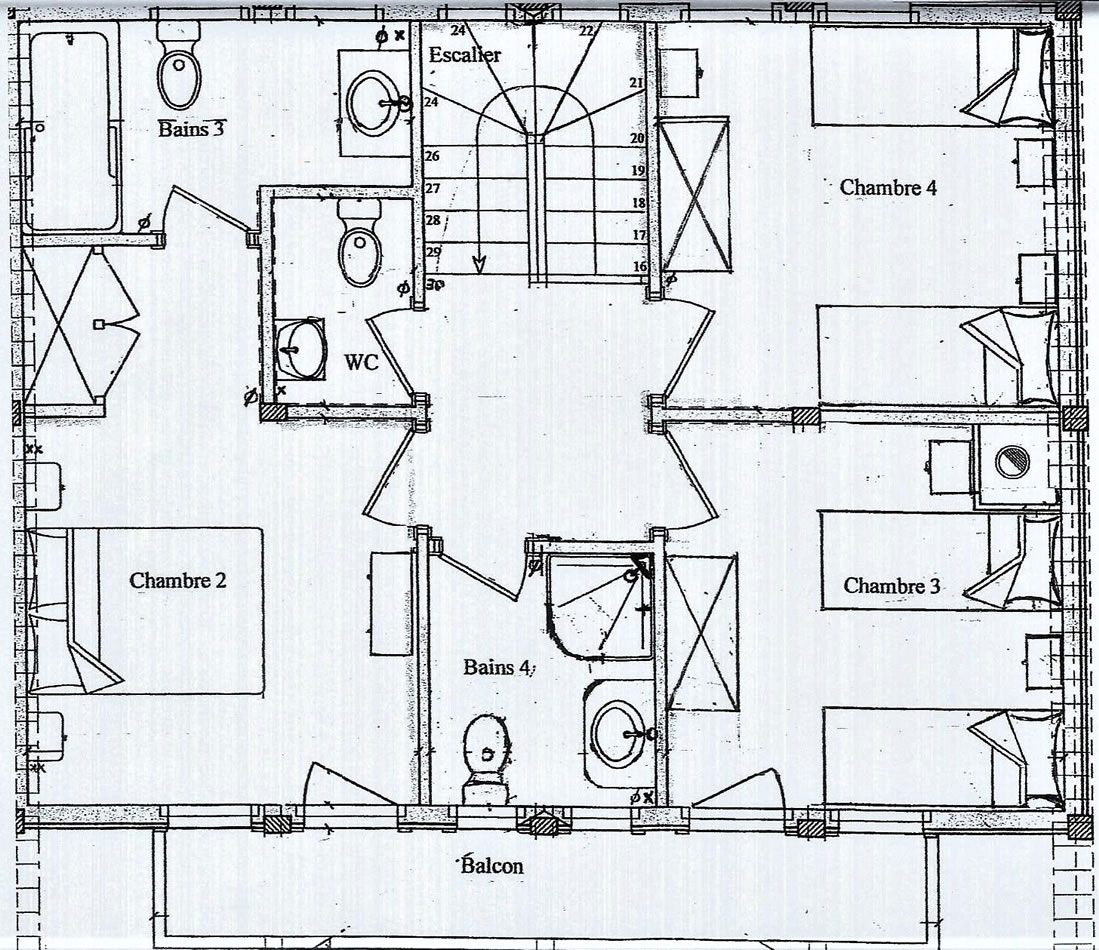 Upper floorpan of Chalet Chanterelle