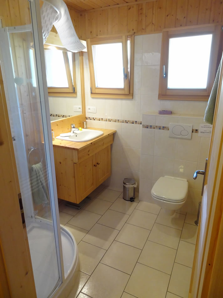 Chalet Chanterelle upper floor shower room