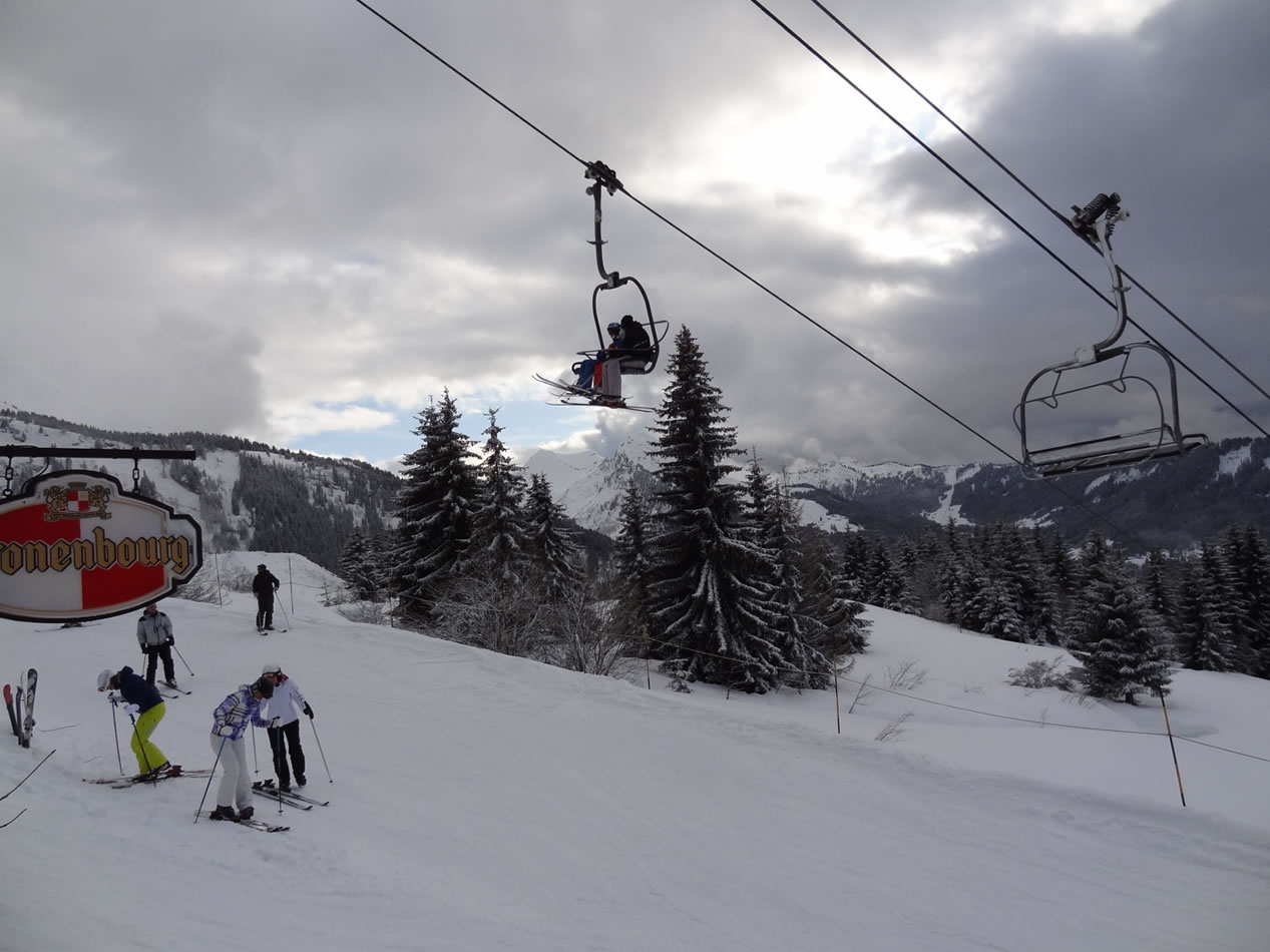 View from the top of Super Morzine